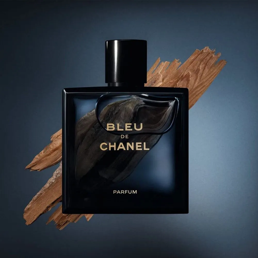 Frasco de Bleu de Chanel, de Chanel